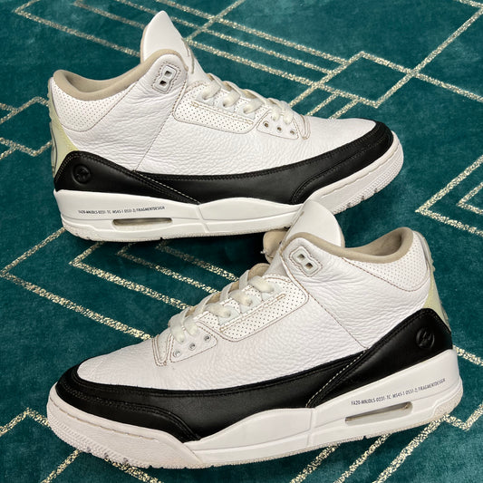 JORDAN 3 FRAGMENT WHITE UK11 *PRE-LOVED*