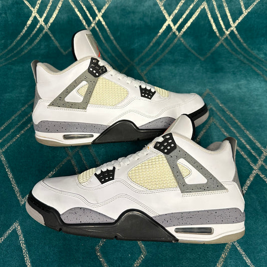 JORDAN 4 WHITE CEMENT 2012 UK9.5 *PRE-LOVED*