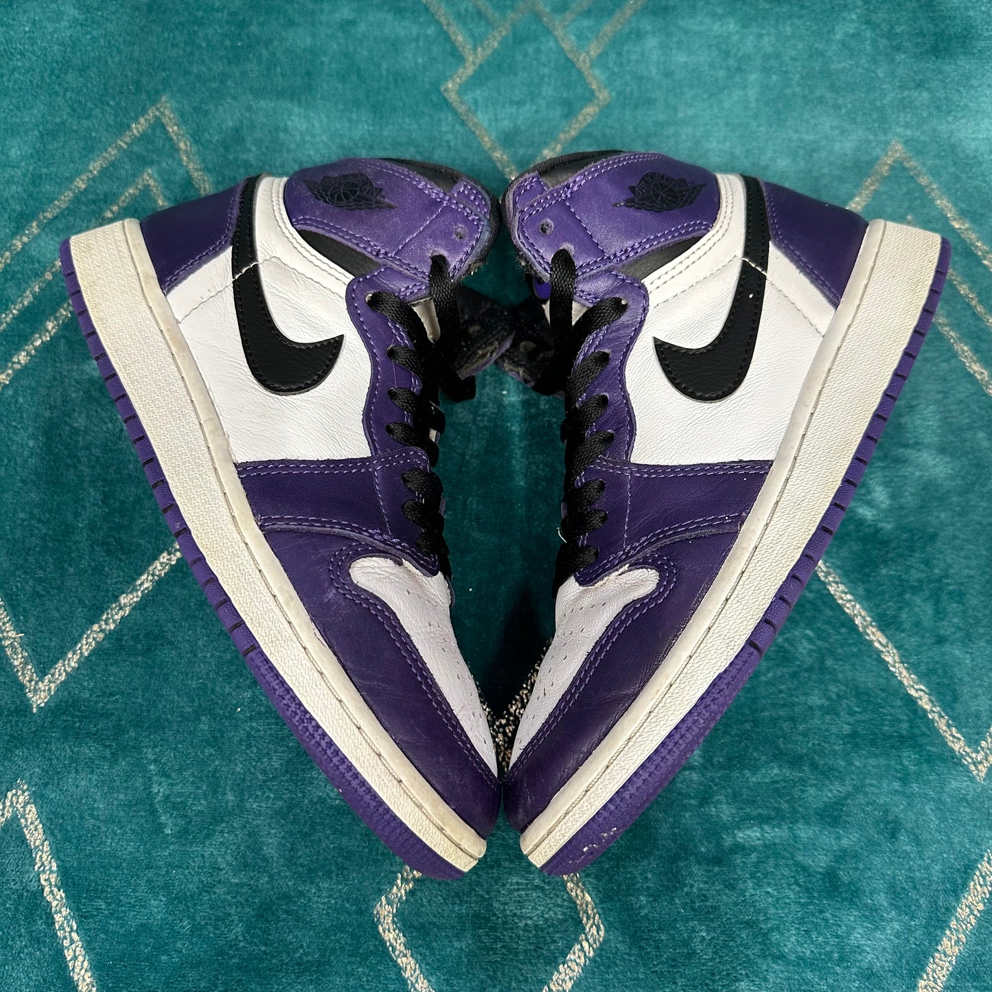 JORDAN 1 HIGH COURT PURPLE 2.0 (GS) UK5 *PRE-LOVED*