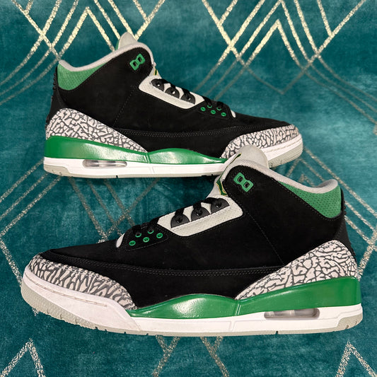 JORDAN 3 PINE GREEN UK12 *PRE-LOVED*