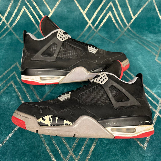 JORDAN 4 BRED 2012 UK9 *PRE-LOVED*