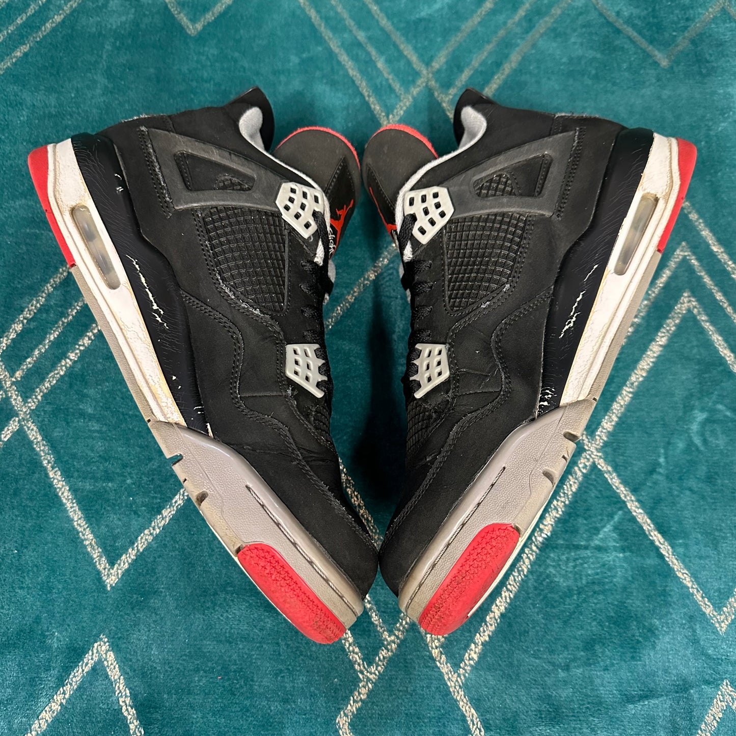 JORDAN 4 BRED 2012 UK9 *PRE-LOVED*