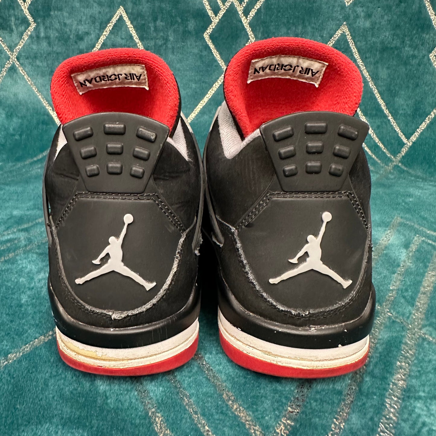 JORDAN 4 BRED 2012 UK9 *PRE-LOVED*