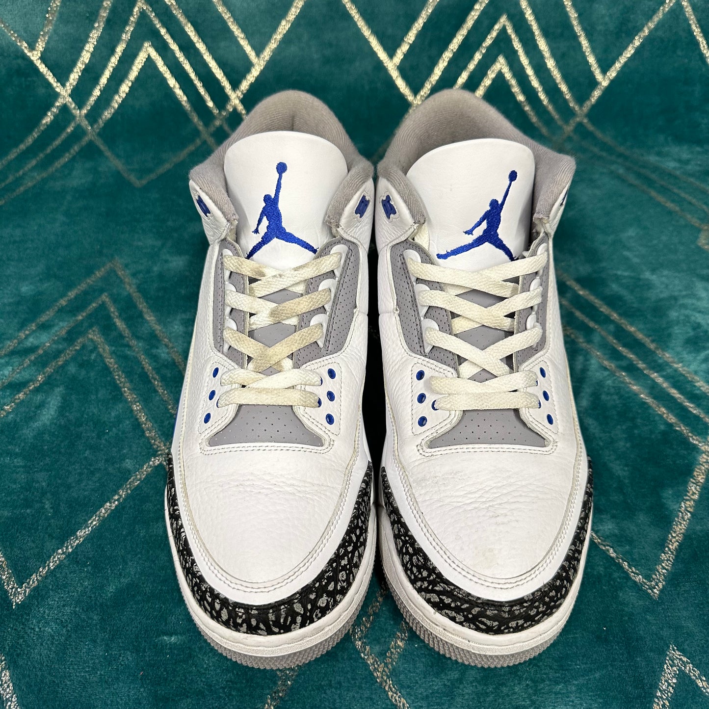 JORDAN 3 RACER BLUE UK12 *PRE-LOVED*