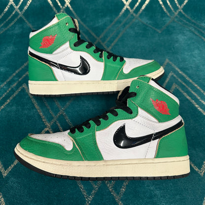 JORDAN 1 LUCKY GREEN (W) UK6 *PRE-LOVED*