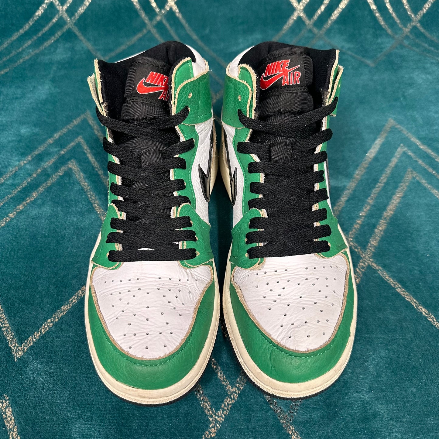 JORDAN 1 LUCKY GREEN (W) UK6 *PRE-LOVED*