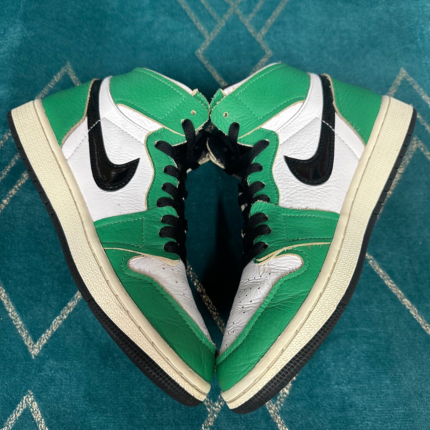 JORDAN 1 LUCKY GREEN (W) UK6 *PRE-LOVED*