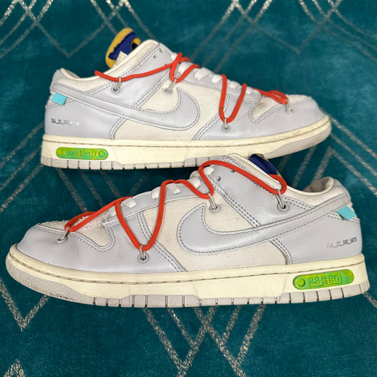 DUNK LOW OFF-WHITE LOT 23 UK9 *PRE-LOVED*