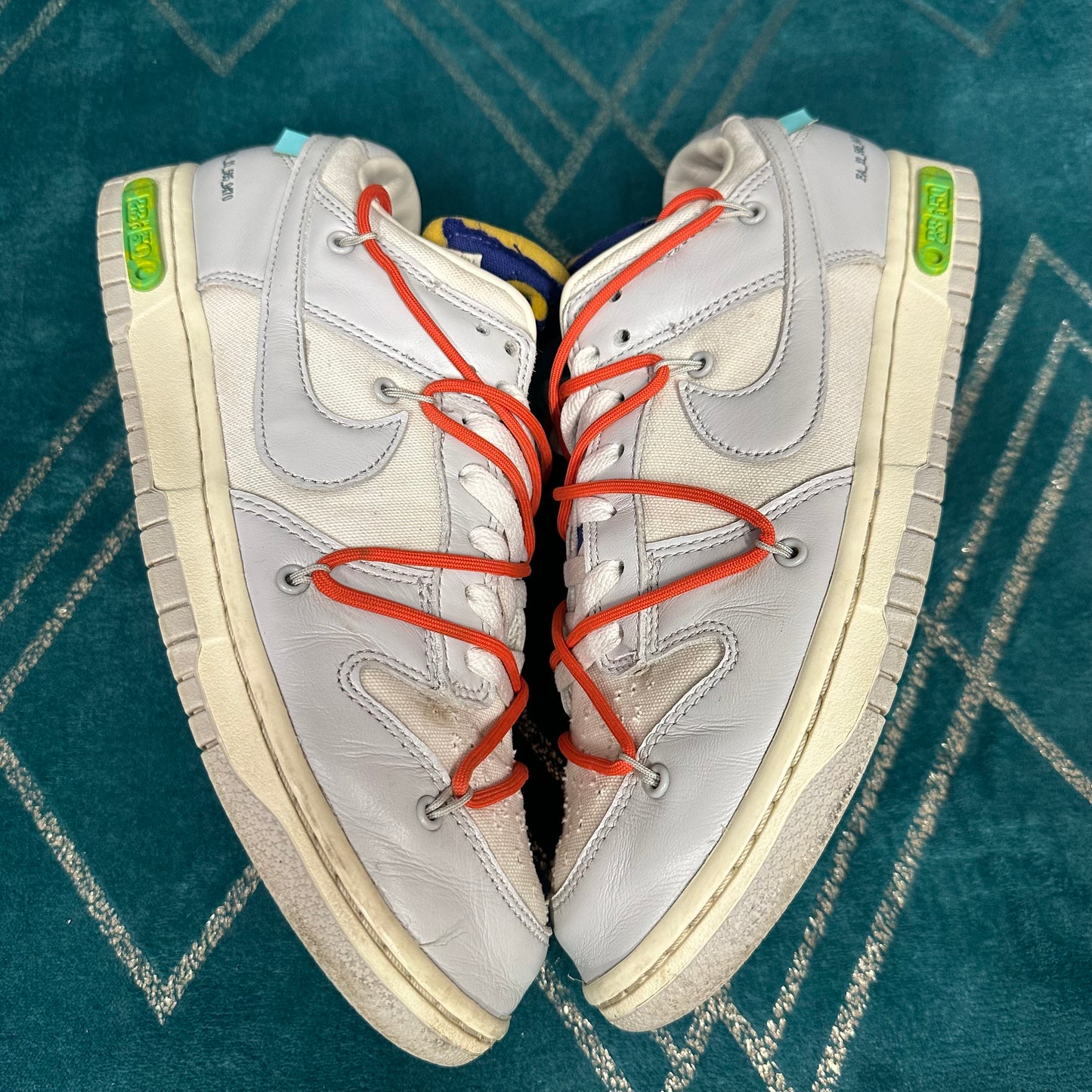 DUNK LOW OFF-WHITE LOT 23 UK9 *PRE-LOVED*