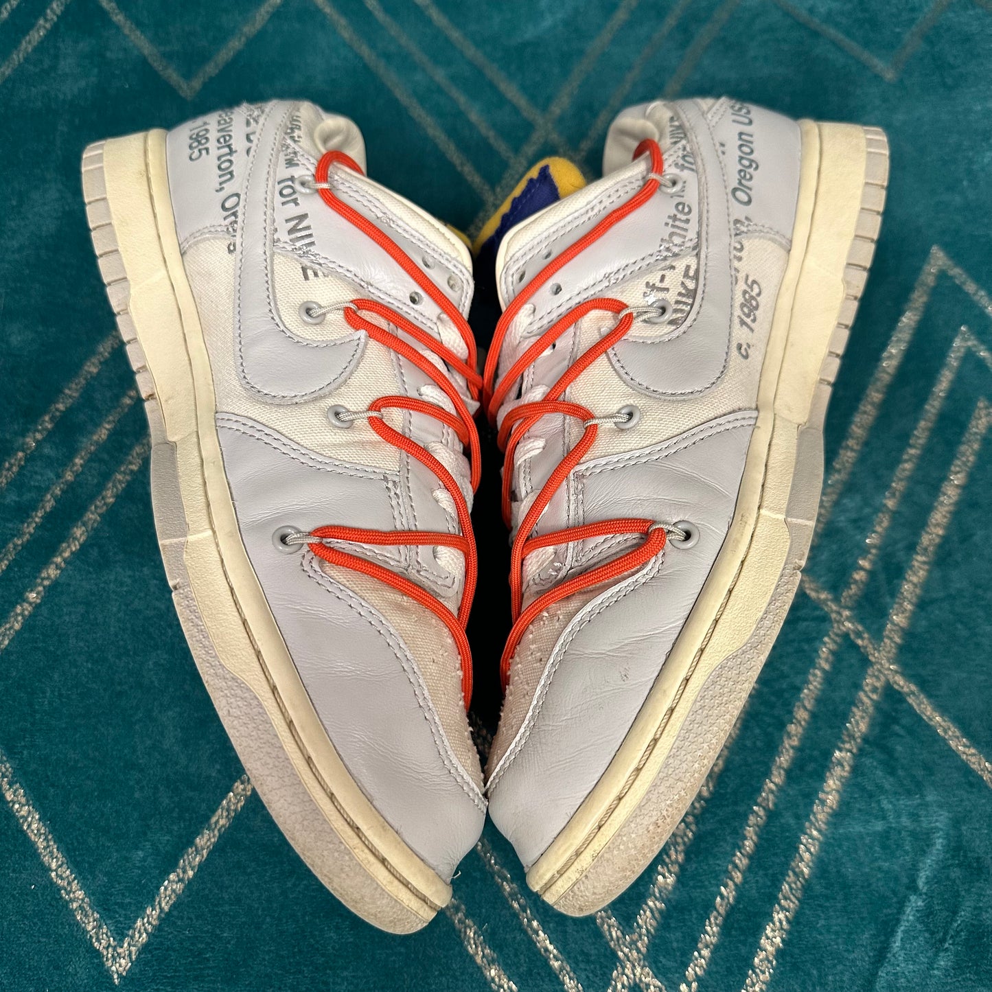 DUNK LOW OFF-WHITE LOT 23 UK9 *PRE-LOVED*