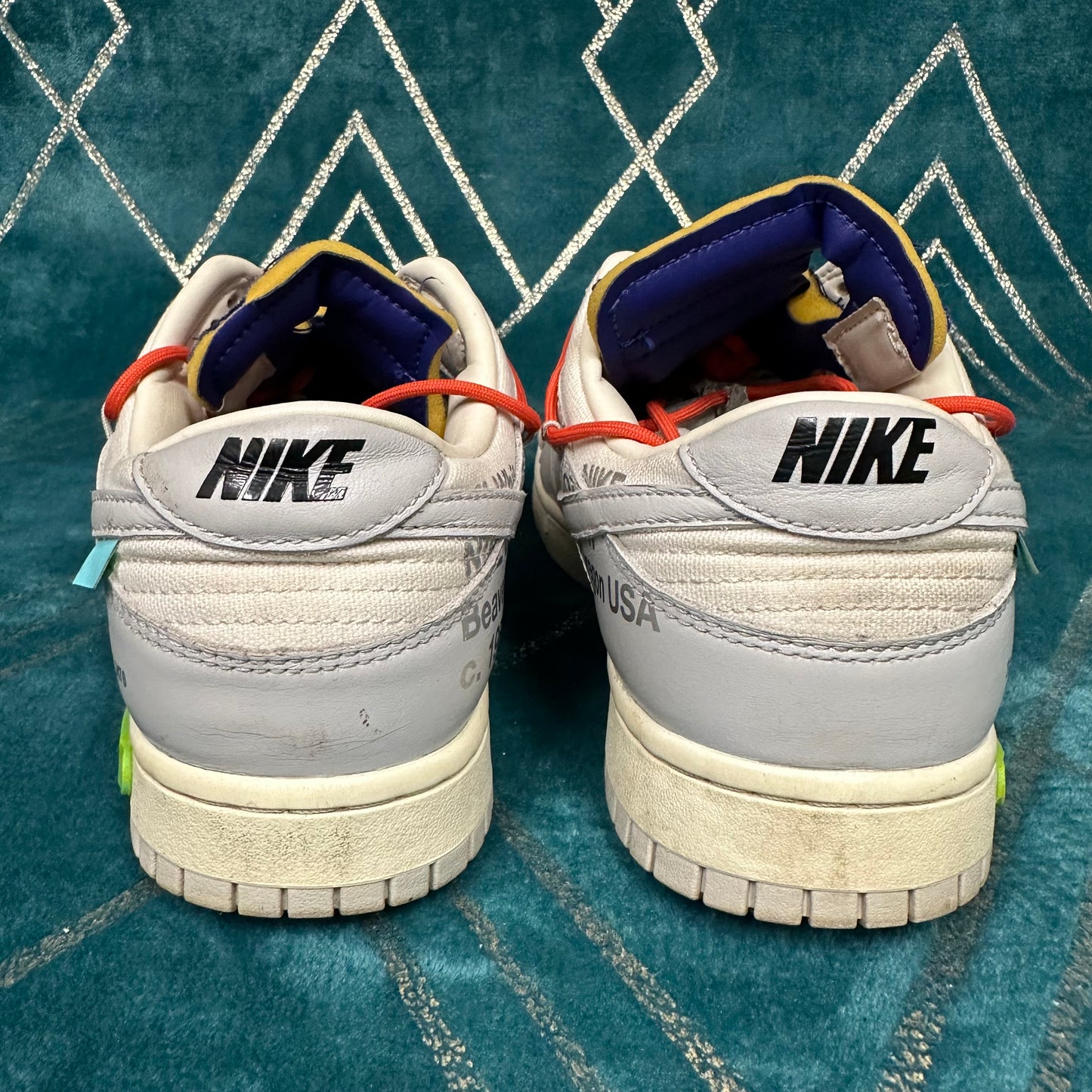 DUNK LOW OFF-WHITE LOT 23 UK9 *PRE-LOVED*