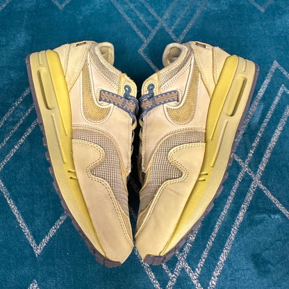 AIR MAX 1 TRAVIS SCOTT SATURN GOLD UK6 *PRE-LOVED*