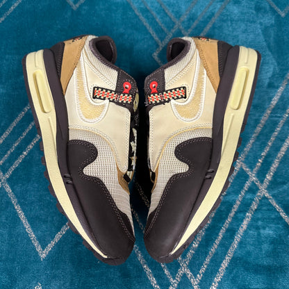 AIR MAX 1 TRAVIS SCOTT BAROQUE BROWN UK7 *PRE-LOVED*