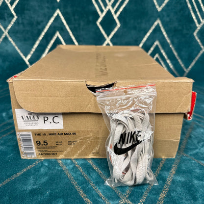 AIR MAX 90 OFF-WHITE BLACK UK8.5 *PRE-LOVED*