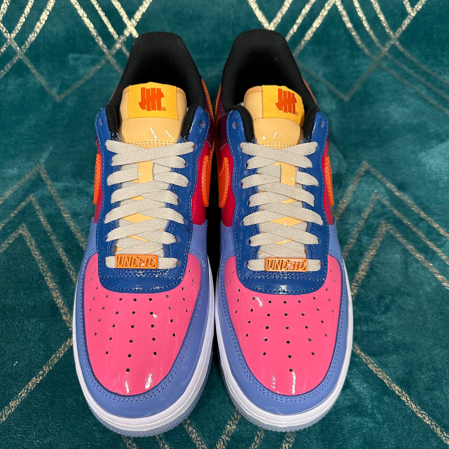 AIR FORCE 1 UNDEFEATED TOTAL ORANGE UK9 *PRE-LOVED*