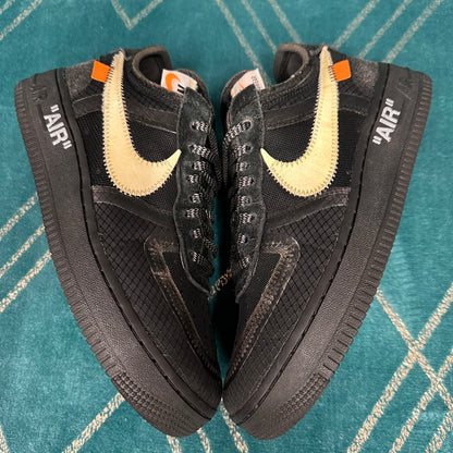 AIR FORCE 1 OFF-WHITE BLACK UK5 *PRE-LOVED*