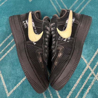 AIR FORCE 1 OFF-WHITE BLACK UK5 *PRE-LOVED*