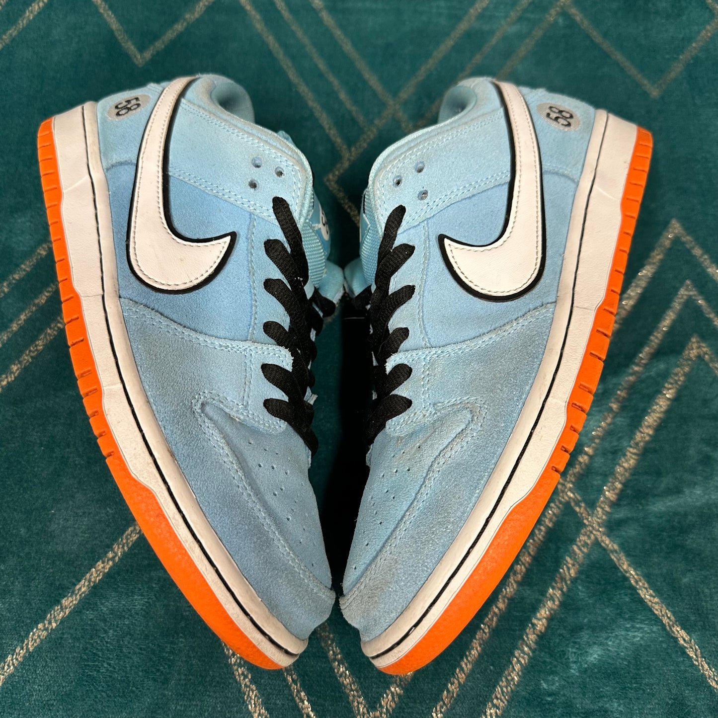 DUNK LOW SB CLUB 58 GULF UK8 *PRE-LOVED*