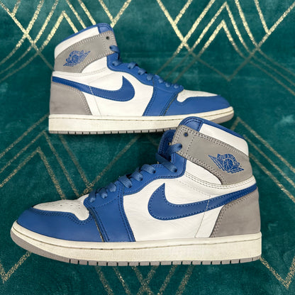 JORDAN 1 HIGH TRUE BLUE UK7 *PRE-LOVED*