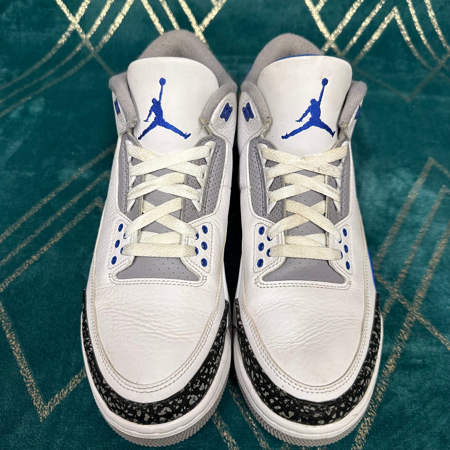 JORDAN 3 RACE BLUE UK8.5 *PRE-LOVED*