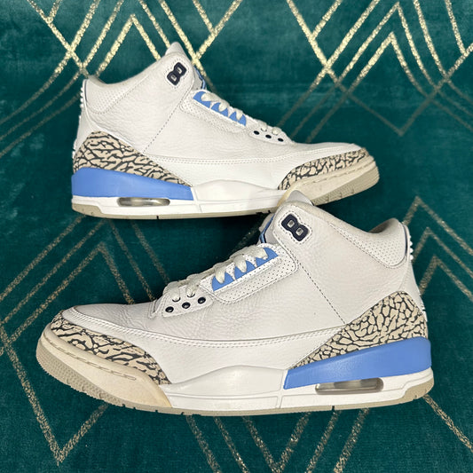 JORDAN 3 UNC UK8 *PRE-LOVED*