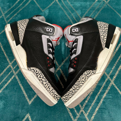 JORDAN 3 BLACK CEMENT 2011 UK10 *PRE-LOVED*