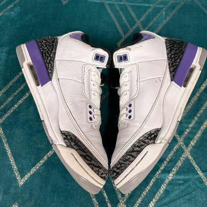 JORDAN 3 DARK IRIS (GS) UK5.5 *PRE-LOVED*