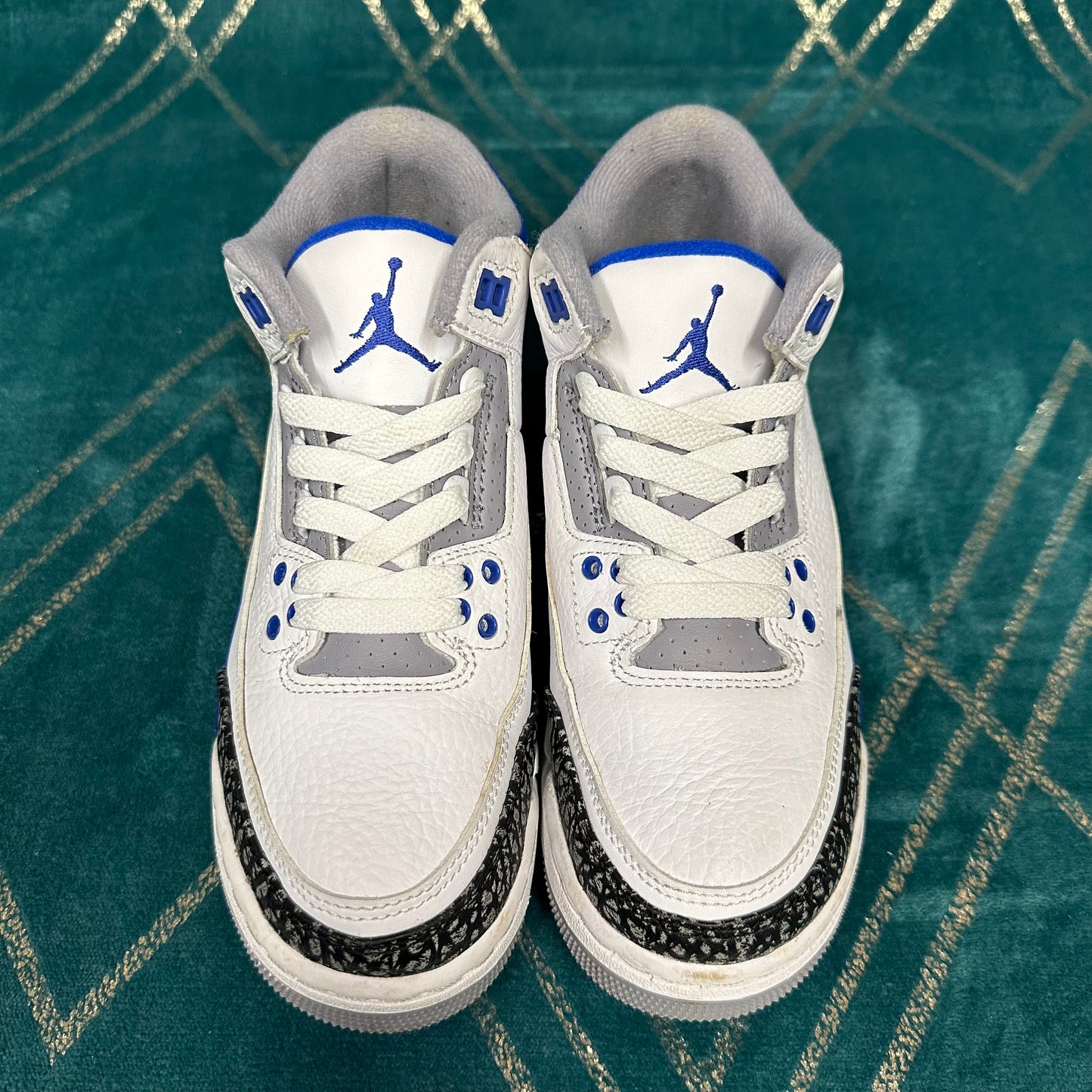 JORDAN 3 RACER BLUE (GS) UK4 *PRE-LOVED*