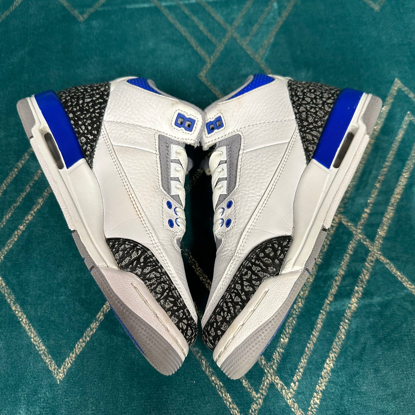 JORDAN 3 RACER BLUE (GS) UK4 *PRE-LOVED*