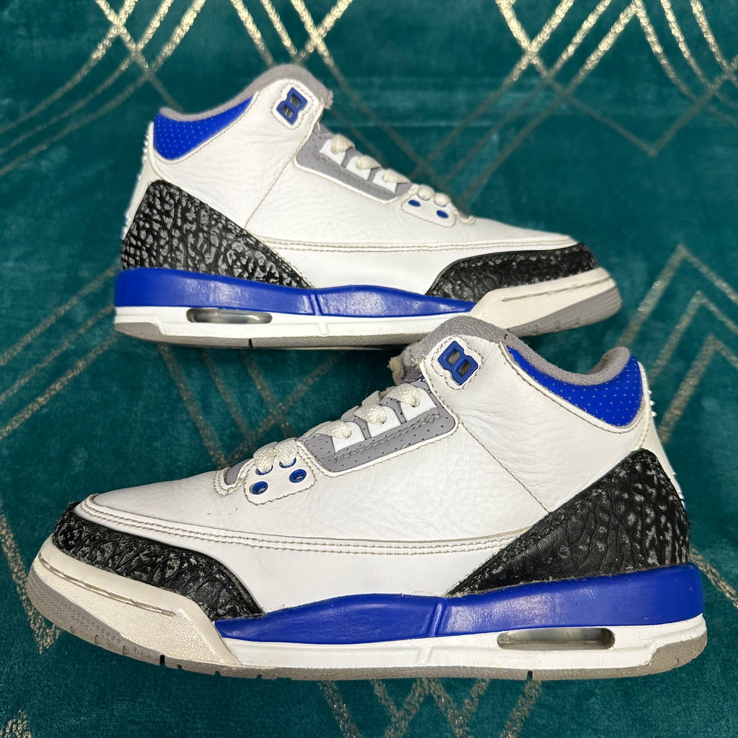 JORDAN 3 RACER BLUE (GS) UK4.5 *PRE-LOVED*