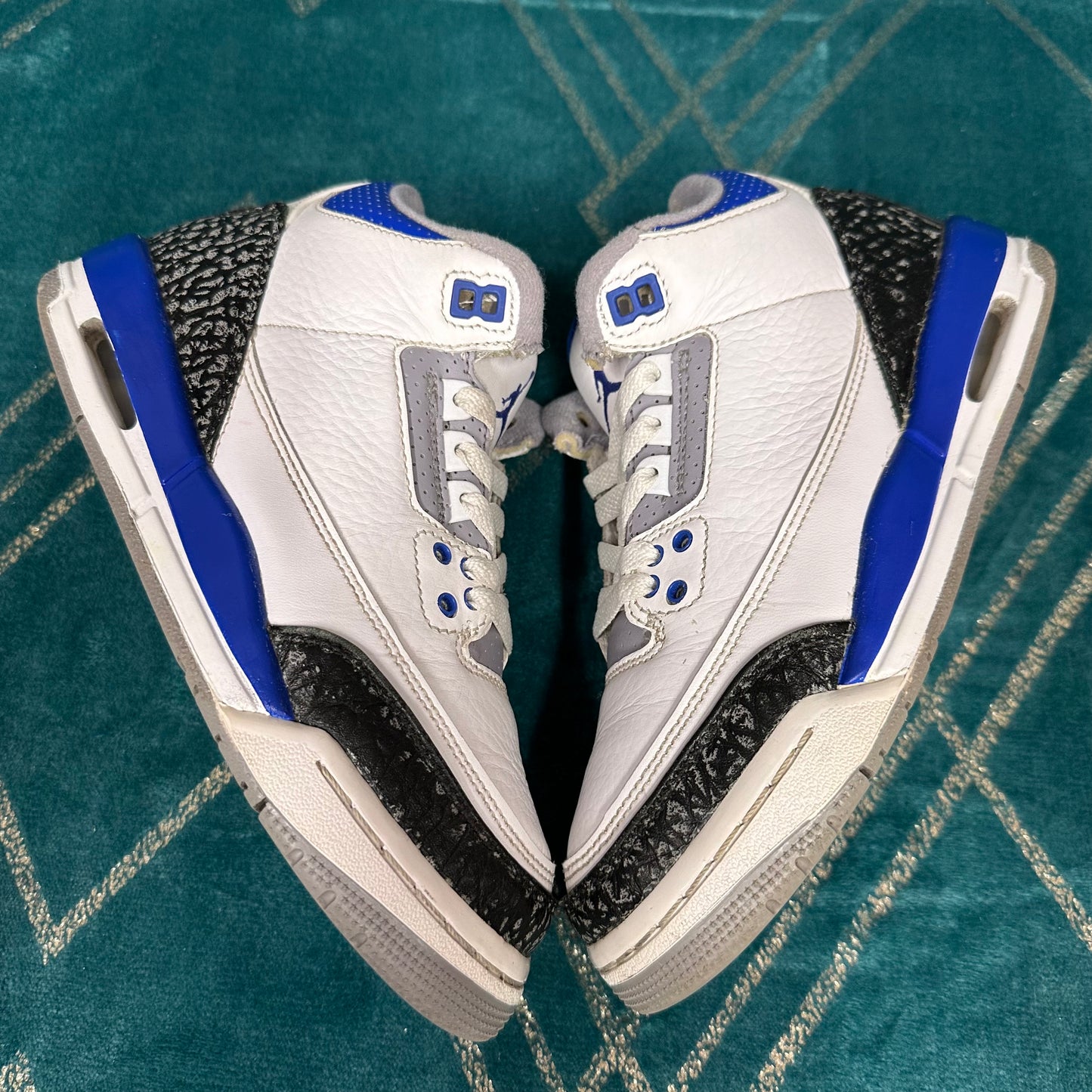 JORDAN 3 RACER BLUE (GS) UK4.5 *PRE-LOVED*