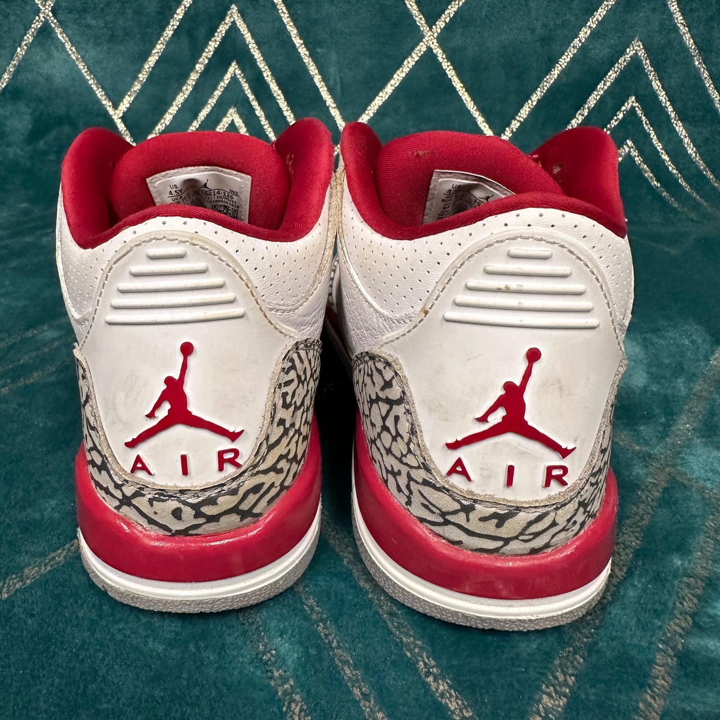 JORDAN 4 CARDINAL RED (GS) UK4 *PRE-LOVED*