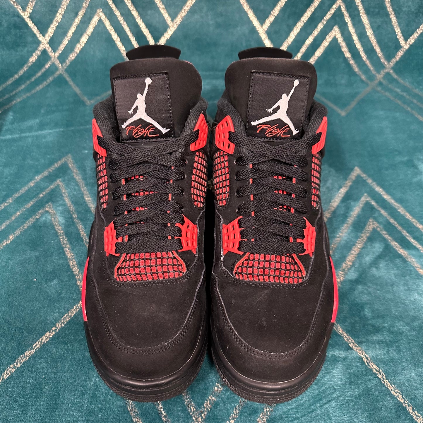 JORDAN 4 RED THUNDER UK8 *PRE-LOVED*