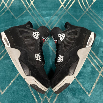 JORDAN 4 BLACK CANVAS UK9.5 *PRE-LOVED*