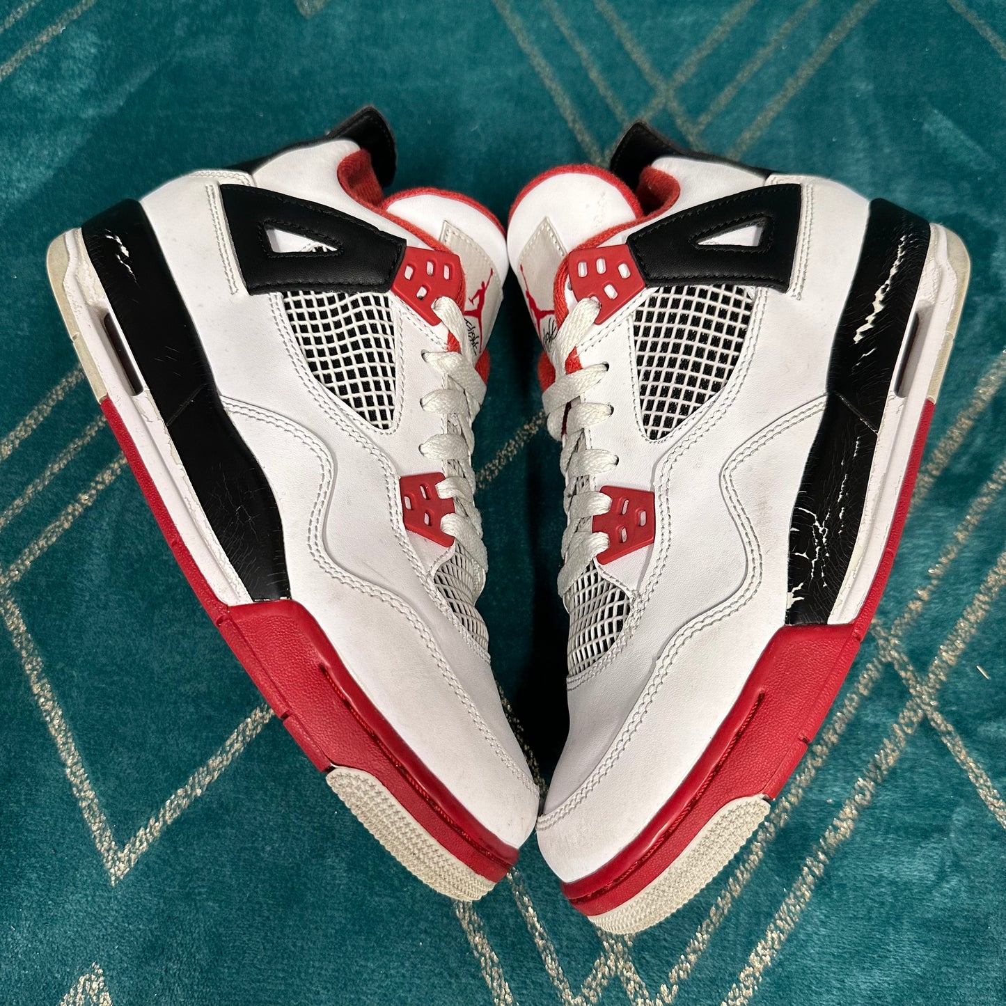 JORDAN 4 FIRE RED 2012 (GS) UK5.5 *PRE-LOVED*