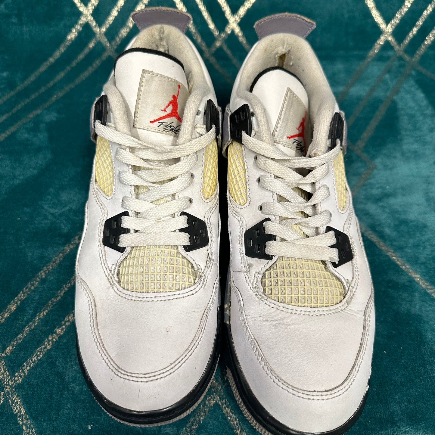 JORDAN 4 WHITE CEMENT 2012 (GS) UK5 *PRE-LOVED*