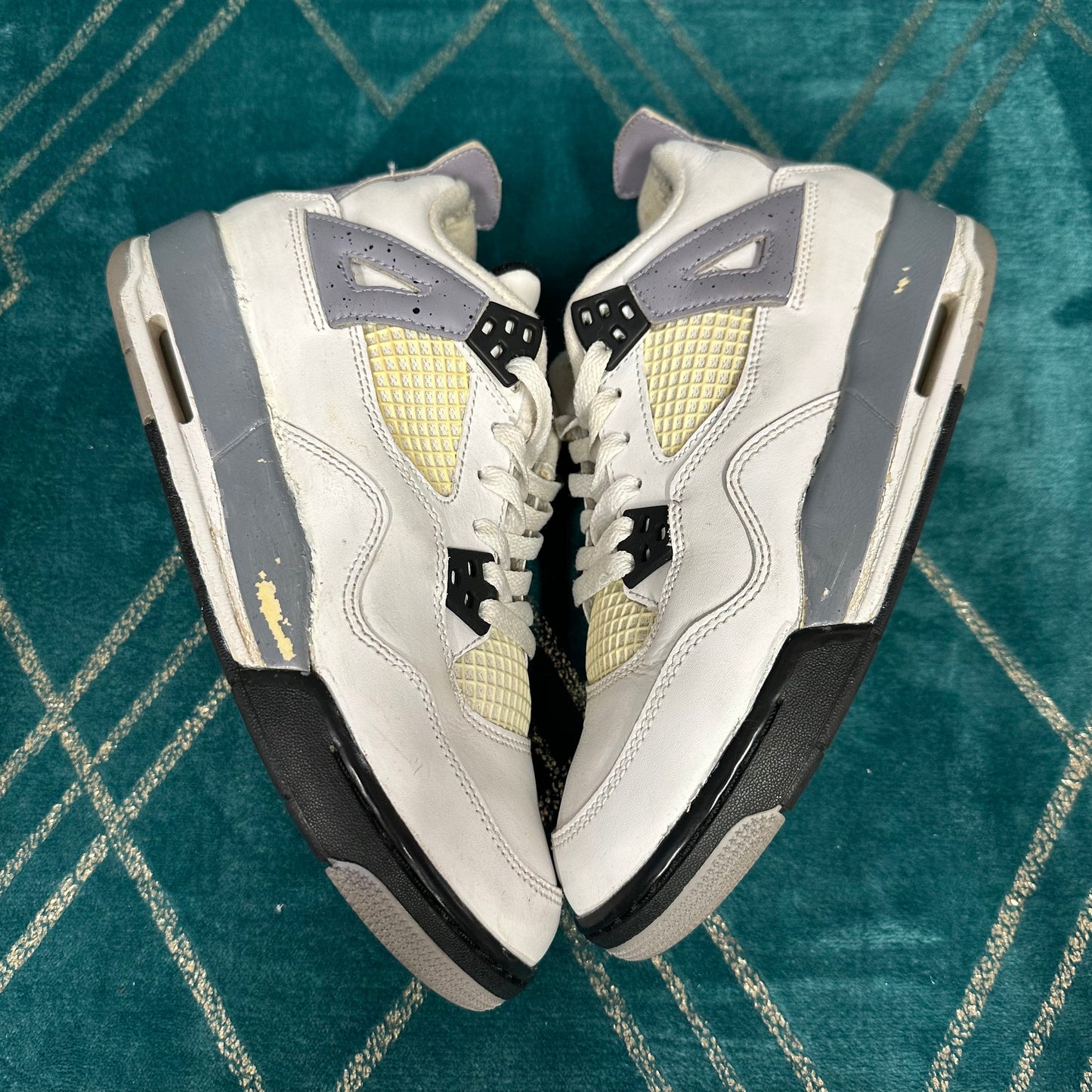 JORDAN 4 WHITE CEMENT 2012 (GS) UK5 *PRE-LOVED*