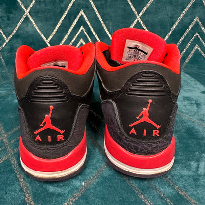 JORDAN 3 CRIMSON (GS) UK5.5 *PRE-LOVED*