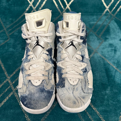 JORDAN 6 WASHED DENIM (GS) UK3 *PRE-LOVED*