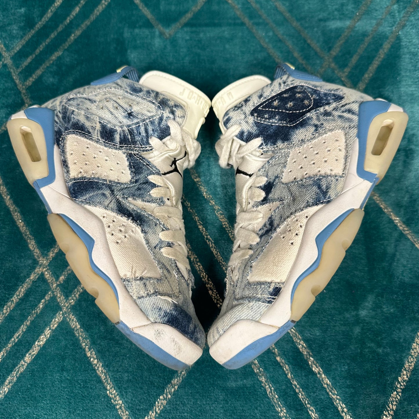 JORDAN 6 WASHED DENIM (GS) UK3 *PRE-LOVED*