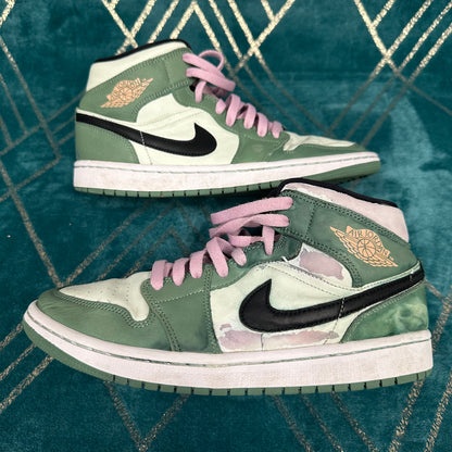 JORDAN 1 MID DUTCH GREEN (W) UK7 *PRE-LOVED*