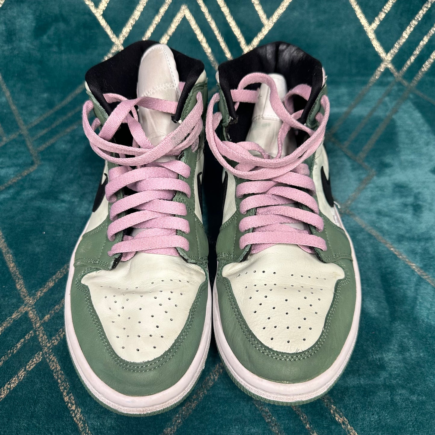 JORDAN 1 MID DUTCH GREEN (W) UK7 *PRE-LOVED*