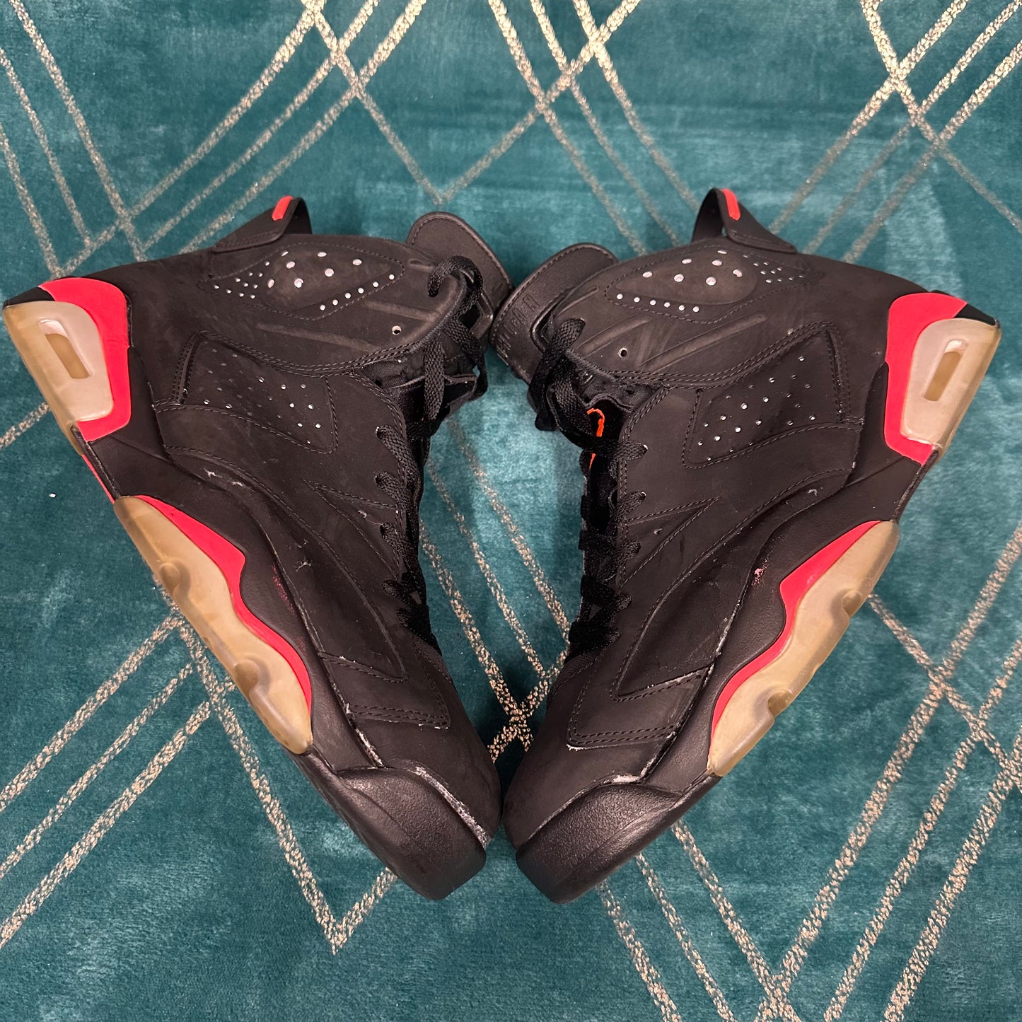 JORDAN 6 BLACK INFRARED 2014 UK10 *PRE-LOVED*