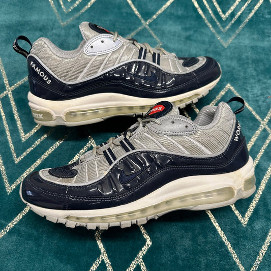 AIR MAX 98 SUPREME NAVY UK9 *PRE-LOVED*