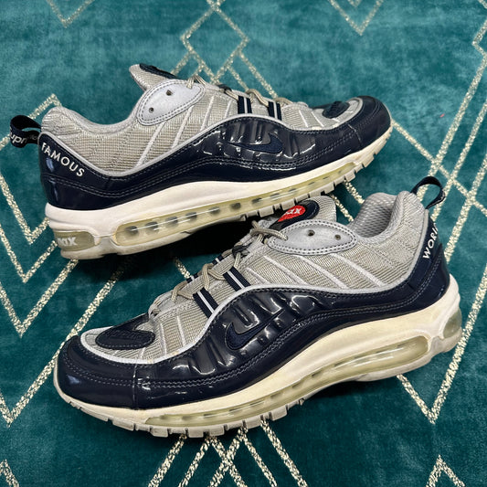 AIR MAX 98 SUPREME NAVY UK8.5 *PRE-LOVED*