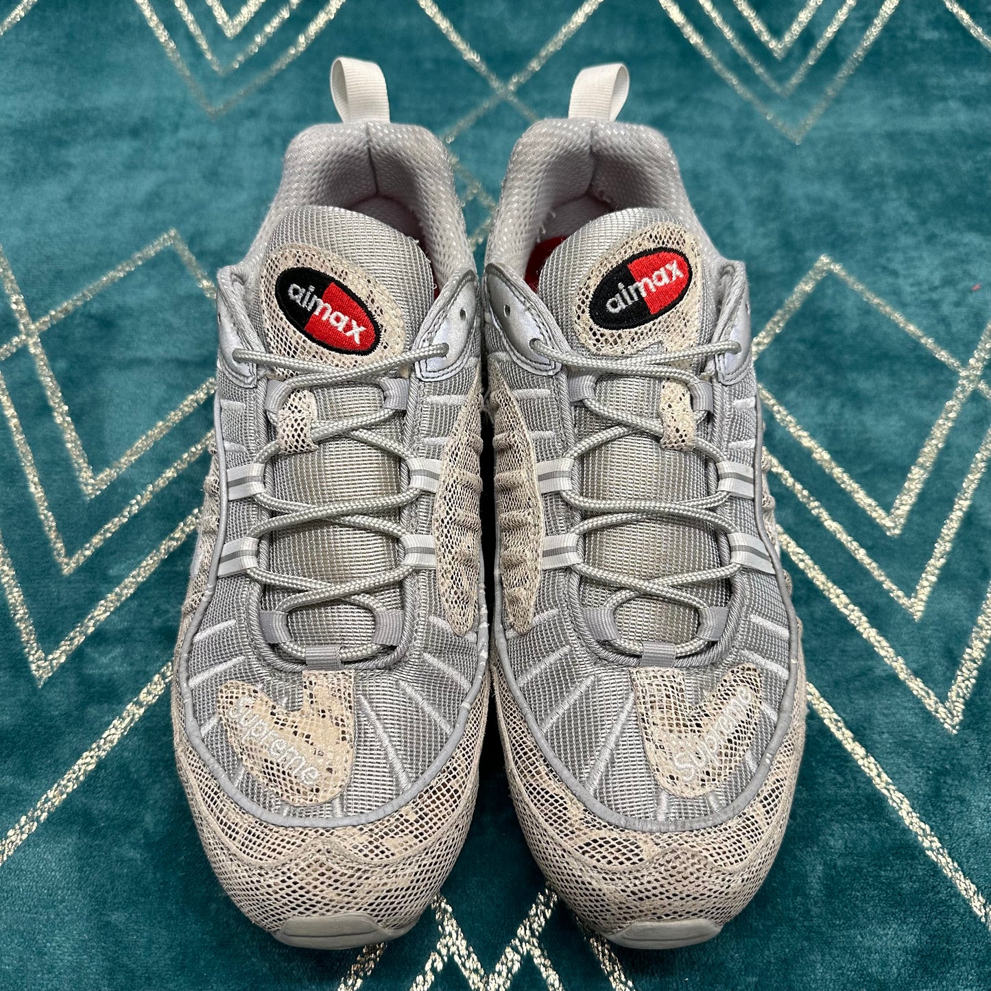 AIR MAX 98 SUPREME SNAKESKIN UK9 *PRE-LOVED*