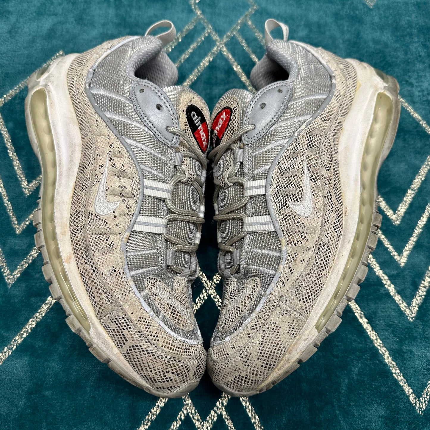 AIR MAX 98 SUPREME SNAKESKIN UK8 *PRE-LOVED*