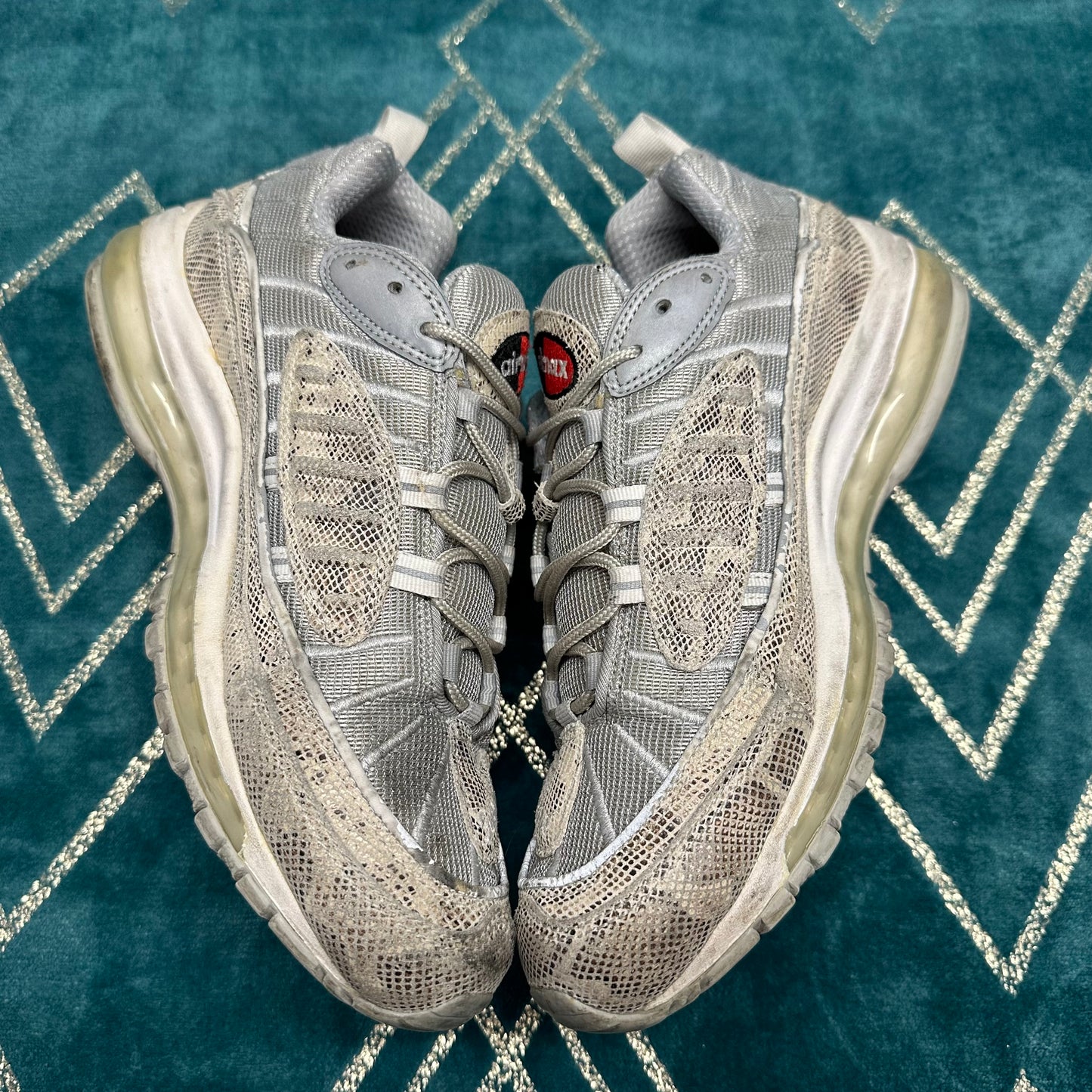 AIR MAX 98 SUPREME SNAKESKIN UK8 *PRE-LOVED*