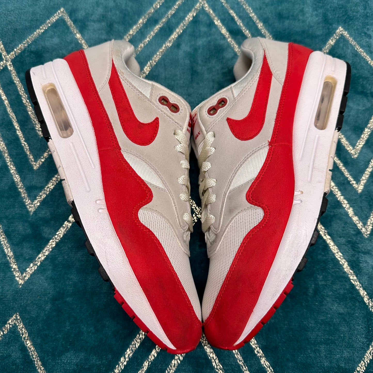 AIR MAX 1 ANNIVERSARY RED 2017 UK8.5 *PRE-LOVED*