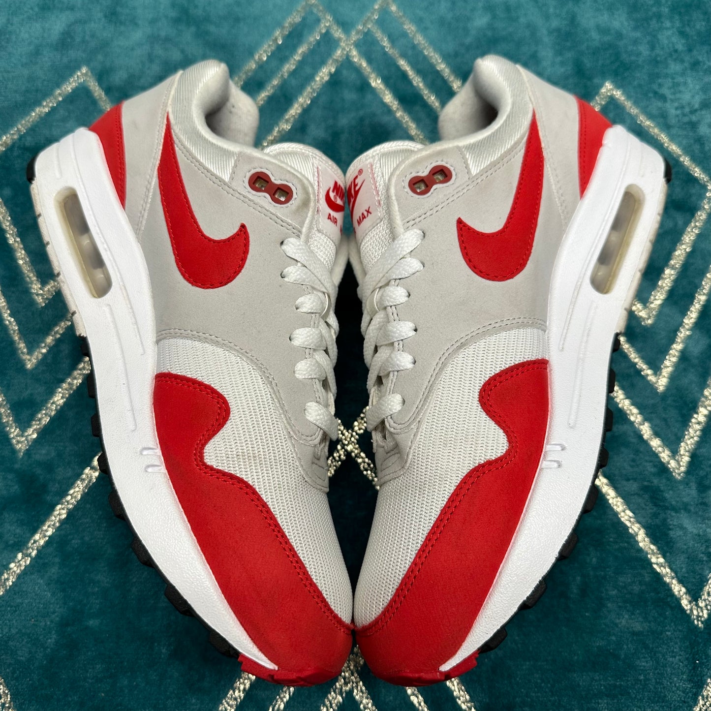 AIR MAX 1 ANNIVERSARY RED 2017 UK8 *PRE-LOVED*